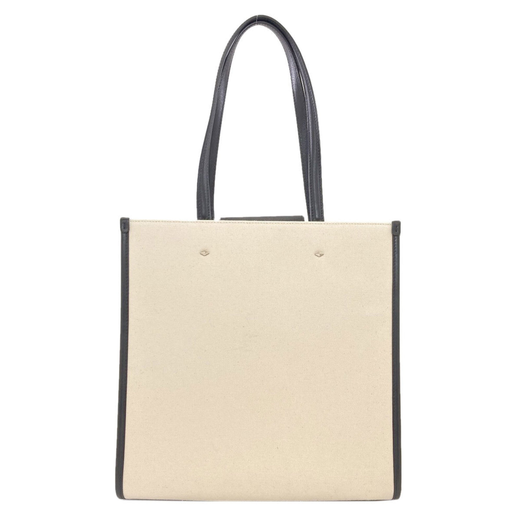 Jimmy Choo White Canvas Tote Bag (Pre-Owned)