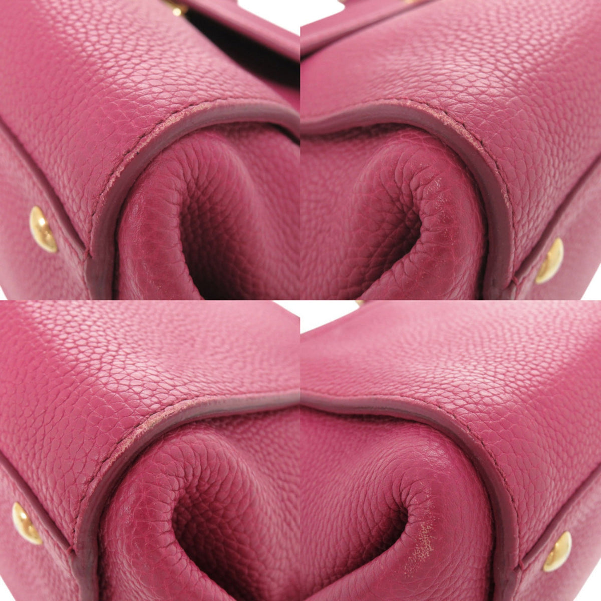 Salvatore Ferragamo Pink Leather Handbag Shoulder Bag (Pre-Owned)