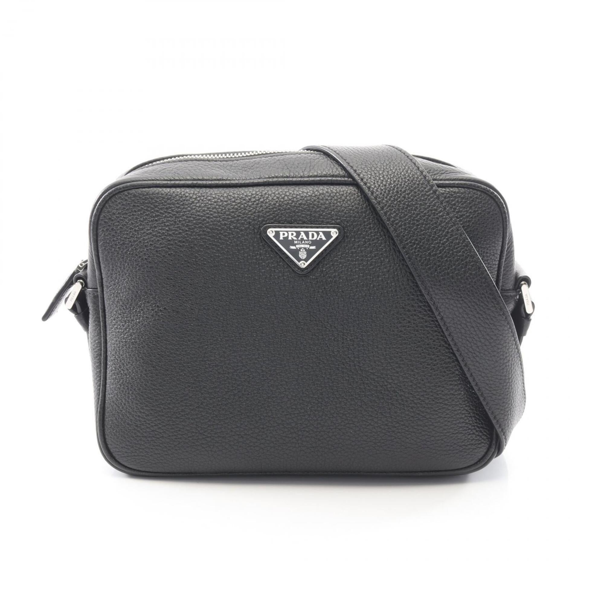 Prada Black Leather Shoulder Bag (Pre-Owned)