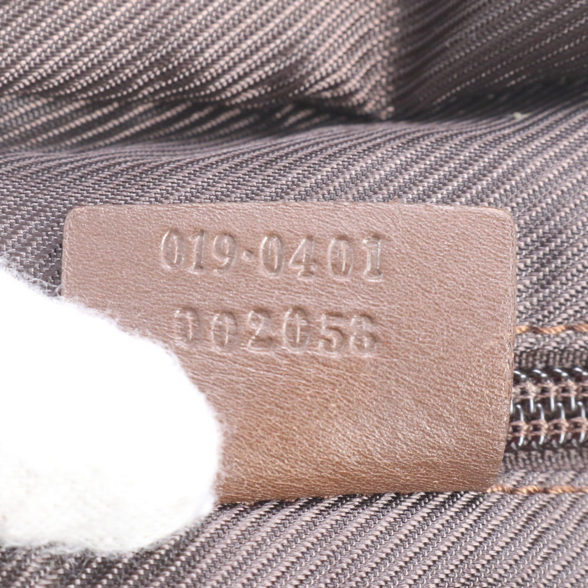 Gucci Black Brown Gg Canvas Handbag Tote Bag (Pre-Owned)