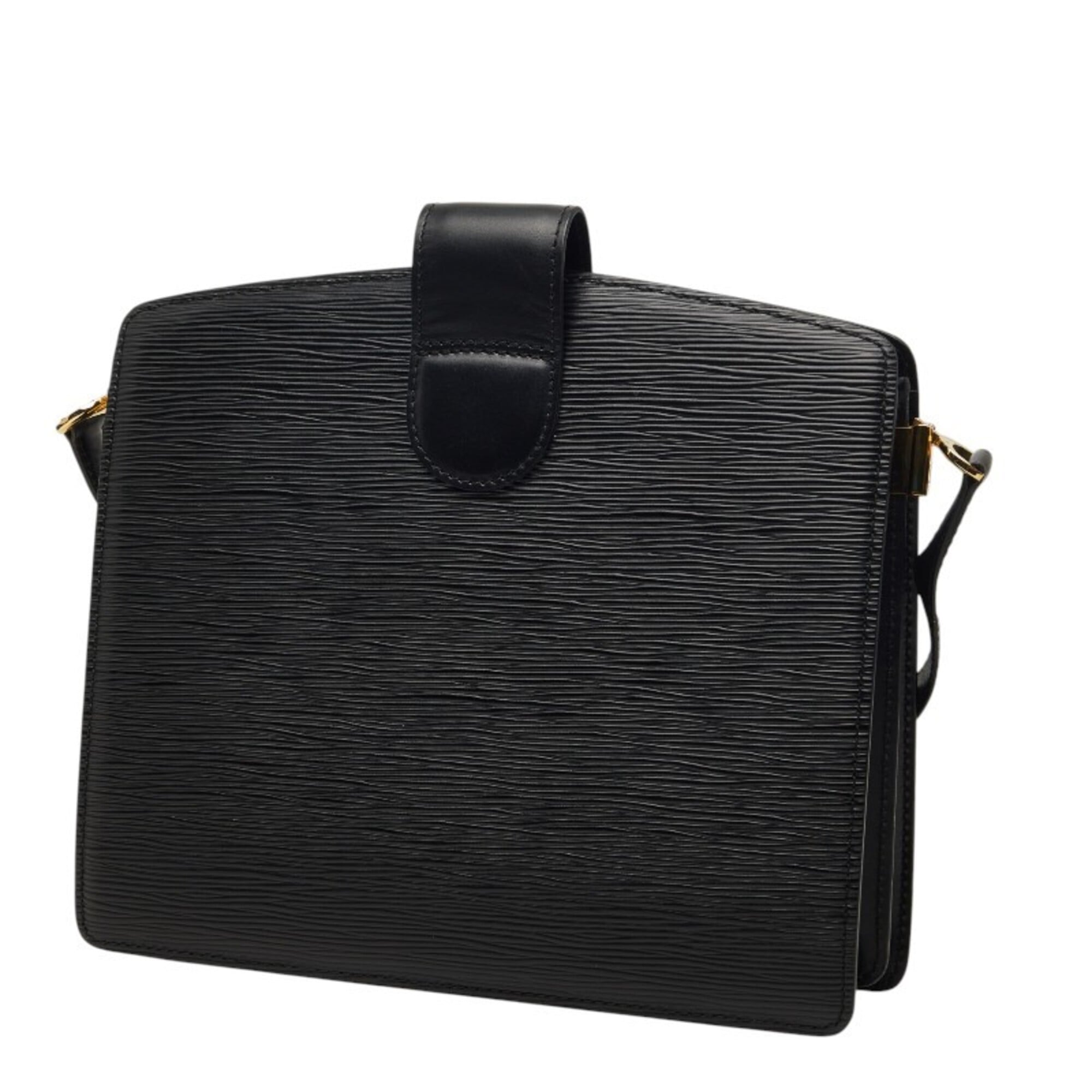 Louis Vuitton Black Noir Leather Shoulder Bag (Pre-Owned)