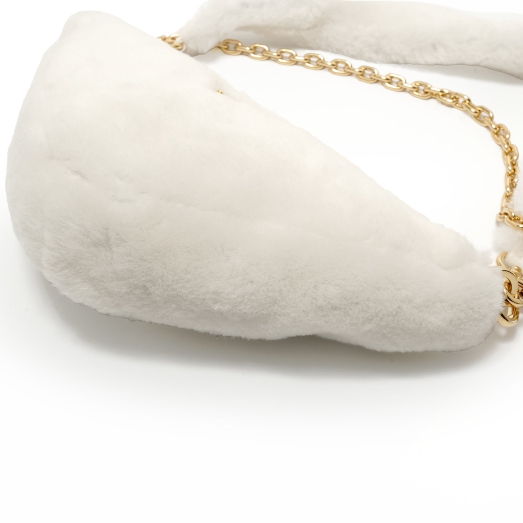 Prada White Wool Shoulder Bag (Pre-Owned)