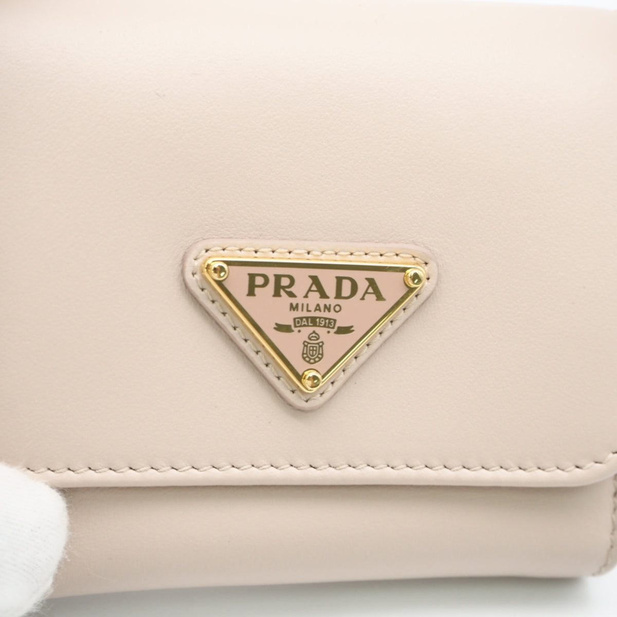 Prada Pink Leather Wallet (Tri-Fold) (Pre-Owned)