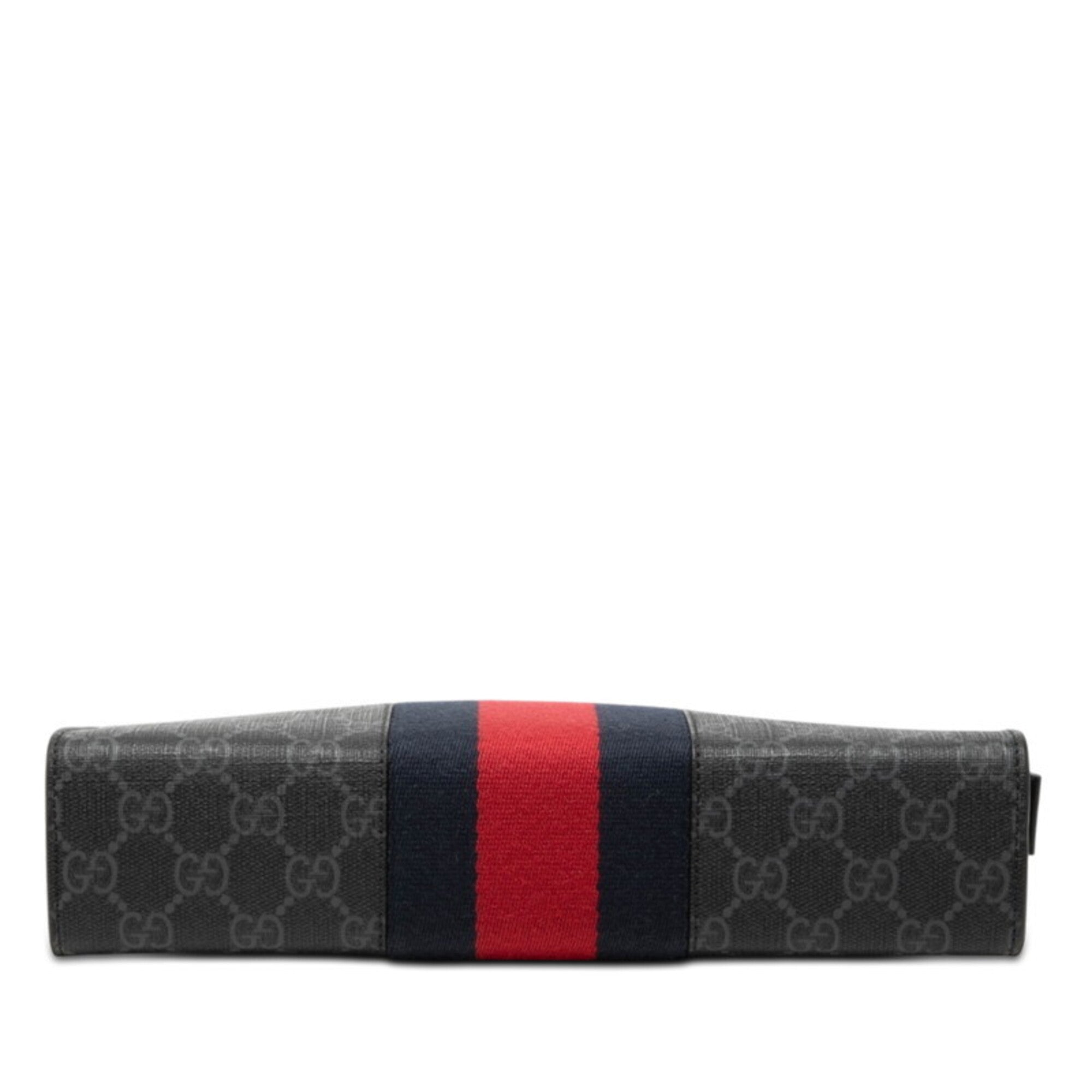 Gucci Black Pvc Leather Clutch Bag (Pre-Owned)
