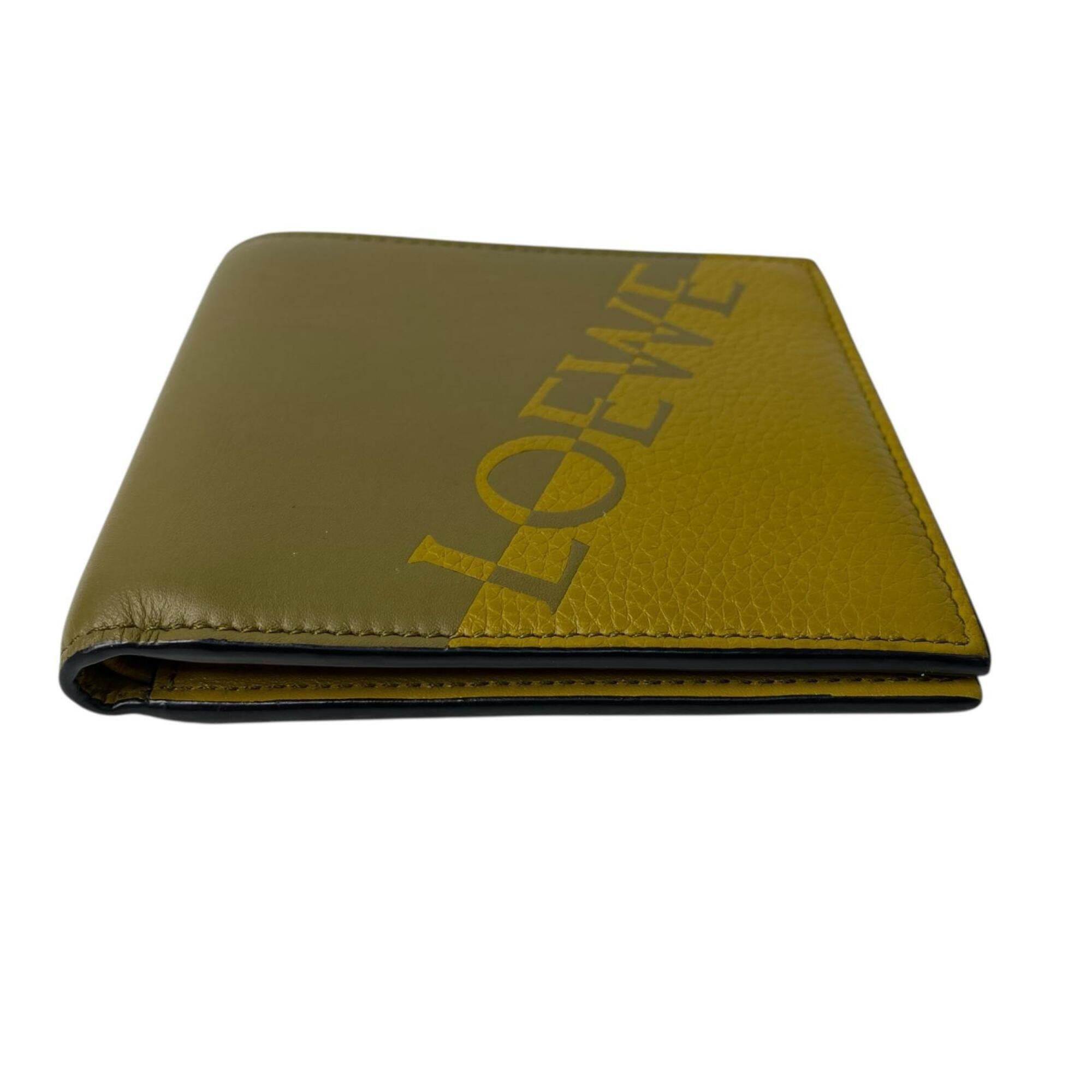 Loewe Yellow Leather Wallet (Bi-Fold) (Pre-Owned)