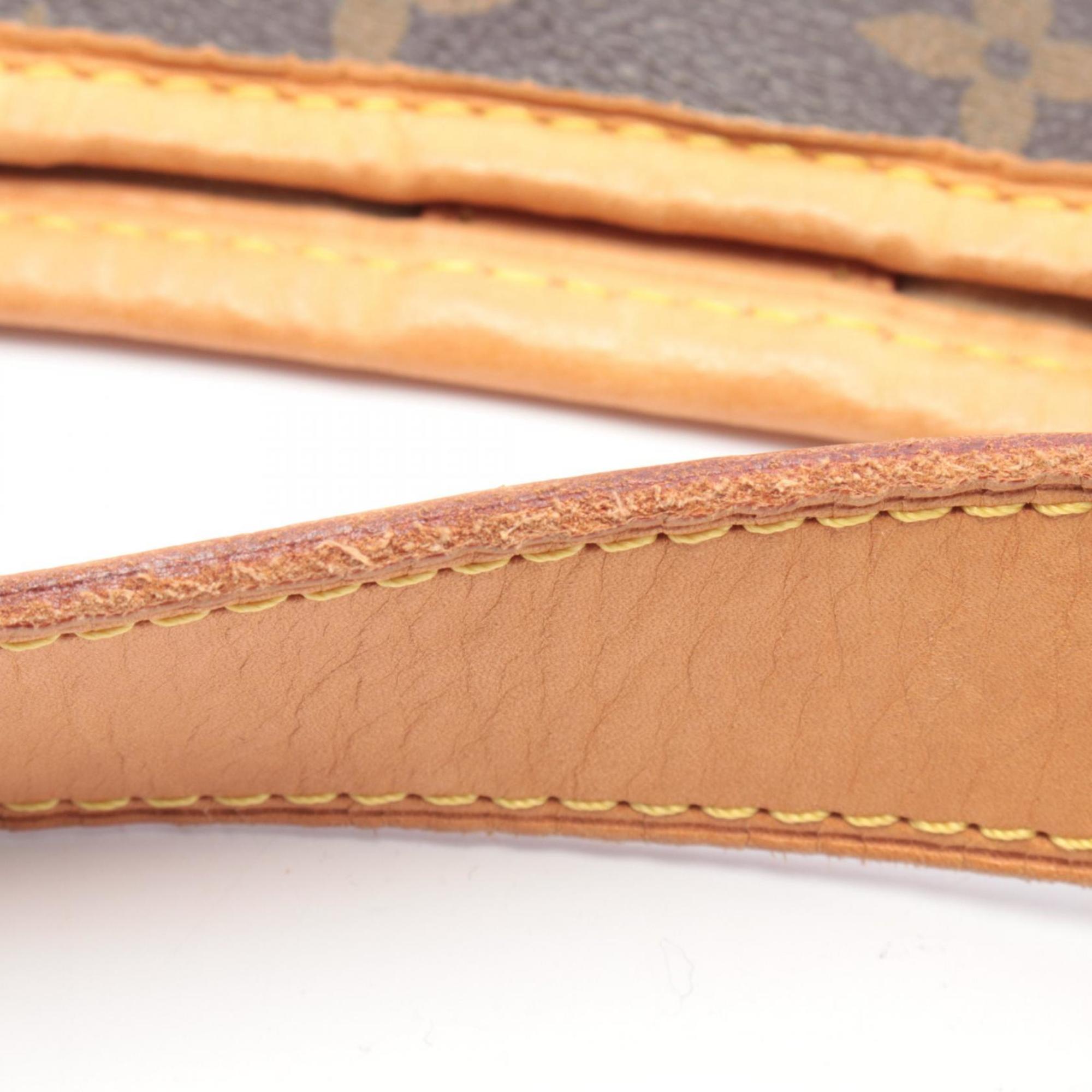 Louis Vuitton Brown Coated Canvas Pvc Monogram Leather Handbag Shoulder Bag (Pre-Owned)