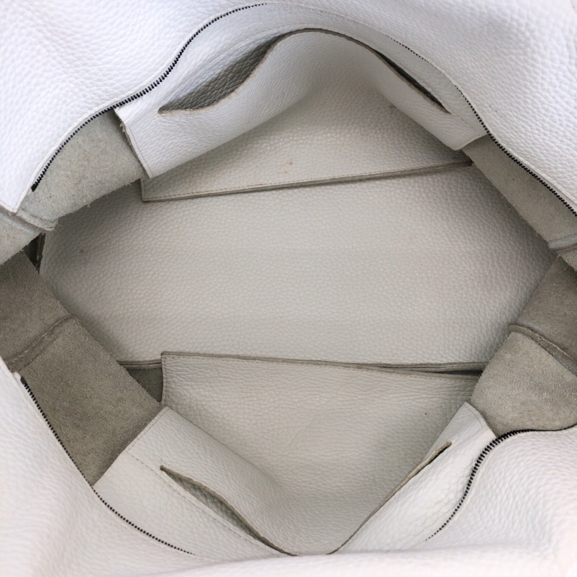 Bottega Veneta White Intrecciato Handbag Tote Bag (Pre-Owned)