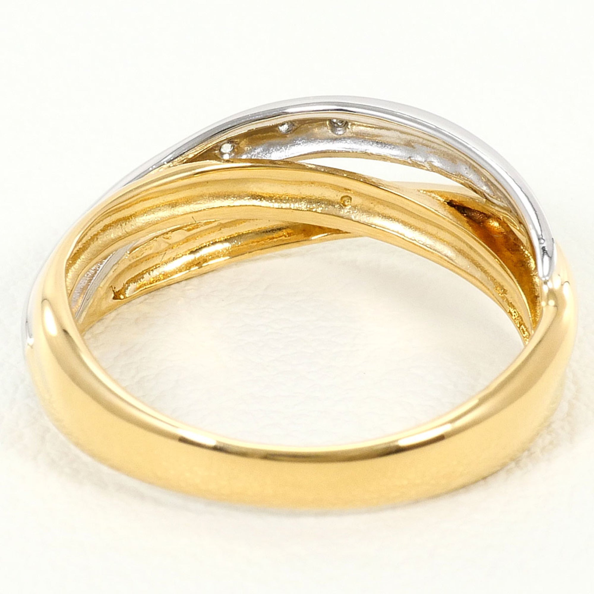 Unbranded Platinum Yellow Gold Yellow Gold (18K) Platinum 900 Band Ring (Pre-Owned)