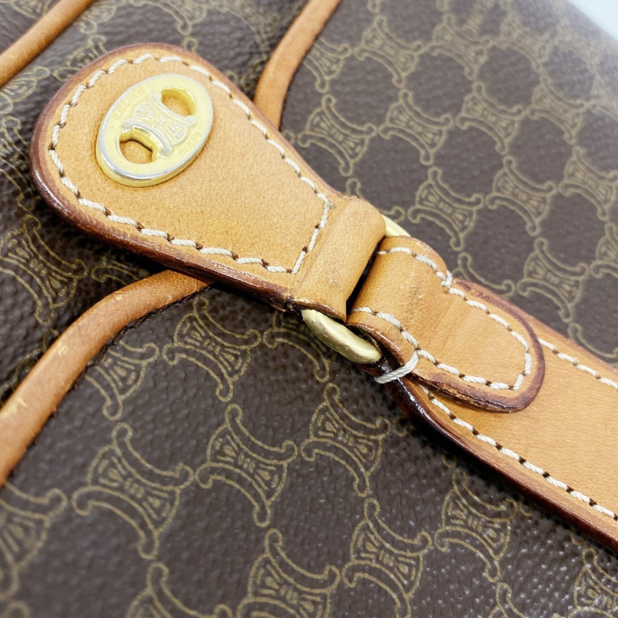 Celine Brown Pvc Shoulder Bag (Pre-Owned)
