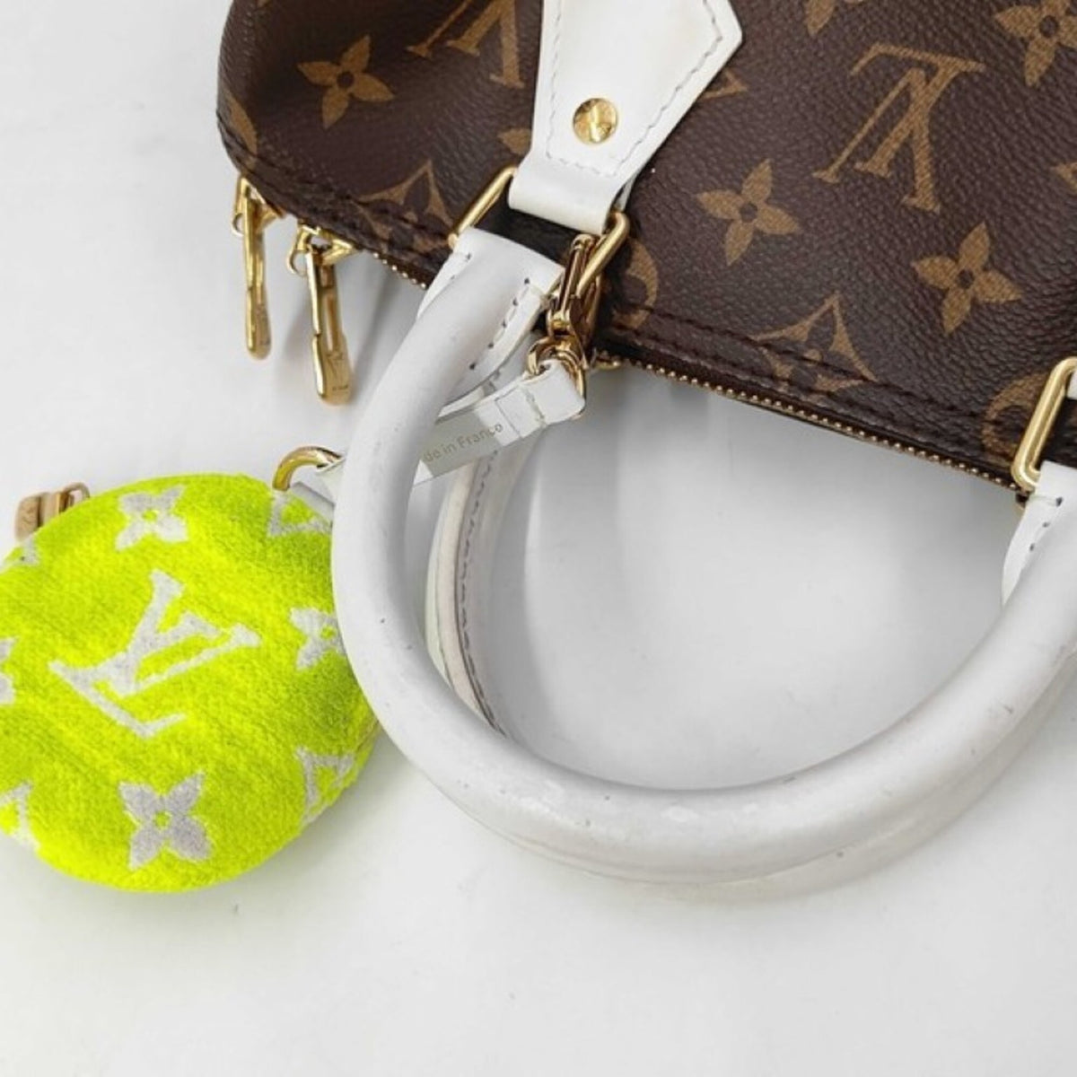 Louis Vuitton Brown Monogram White Monogram Handbag Pouch Shoulder Bag (Pre-Owned)