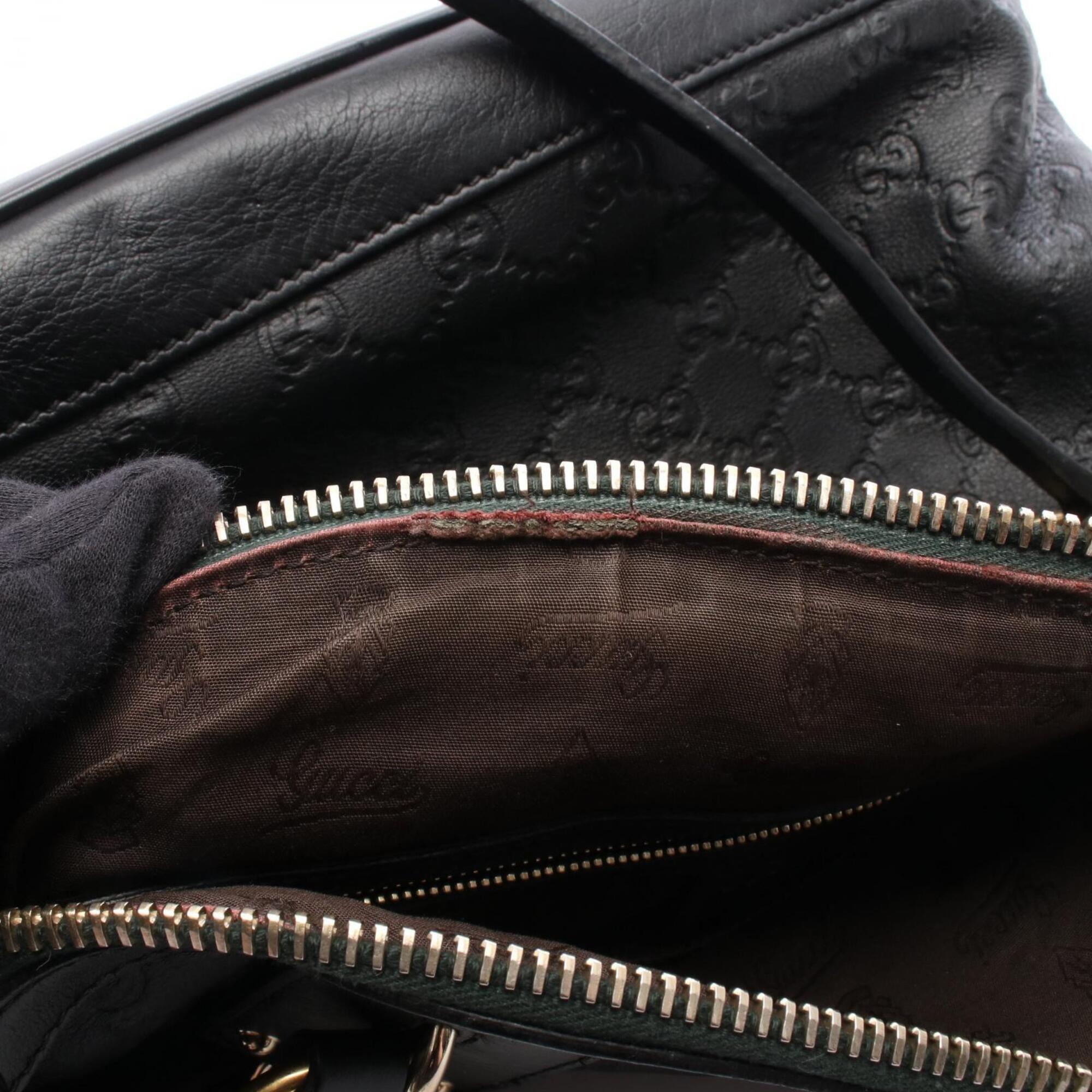Gucci Black Leather Handbag (Pre-Owned)