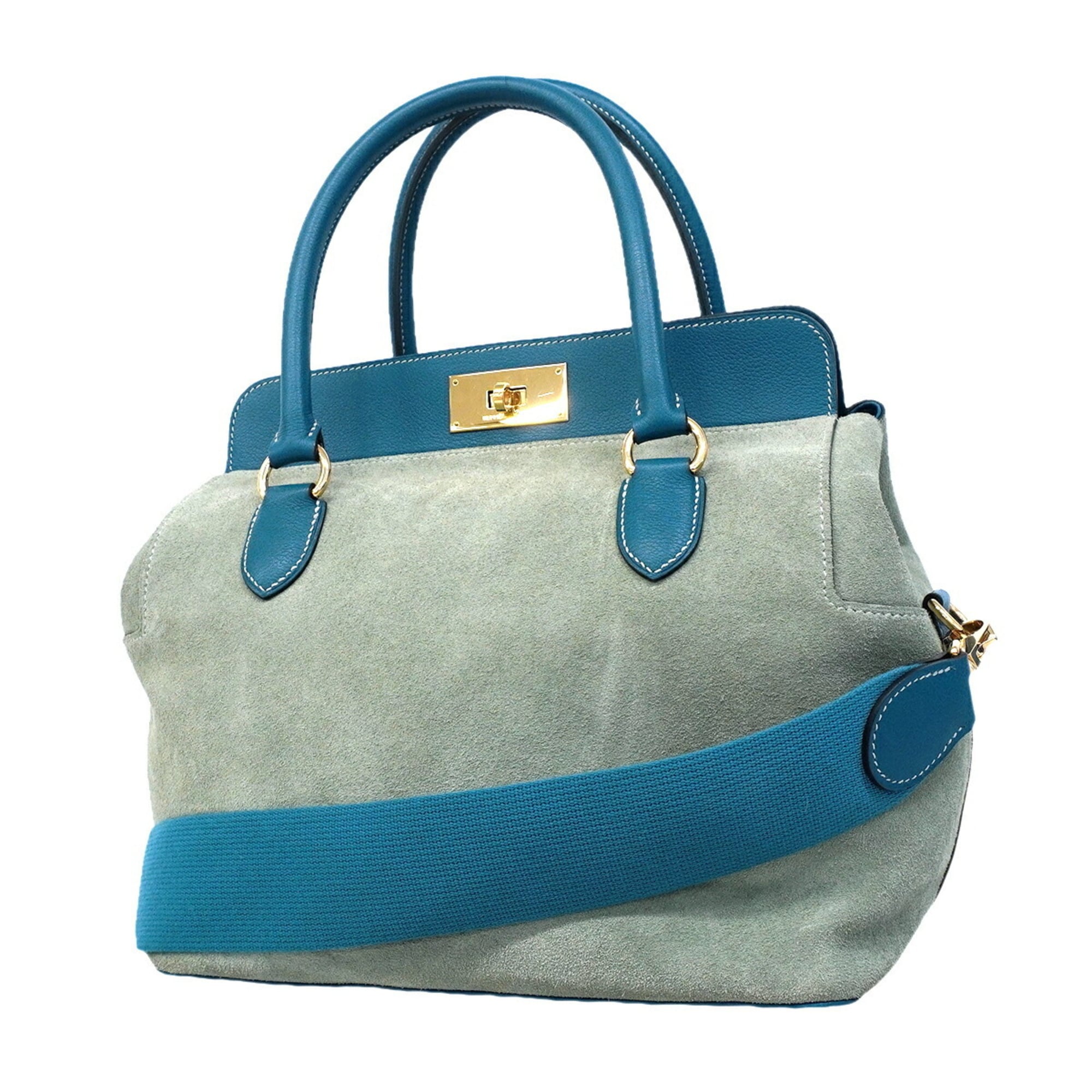 Hermes Blue Handbag (Pre-Owned)