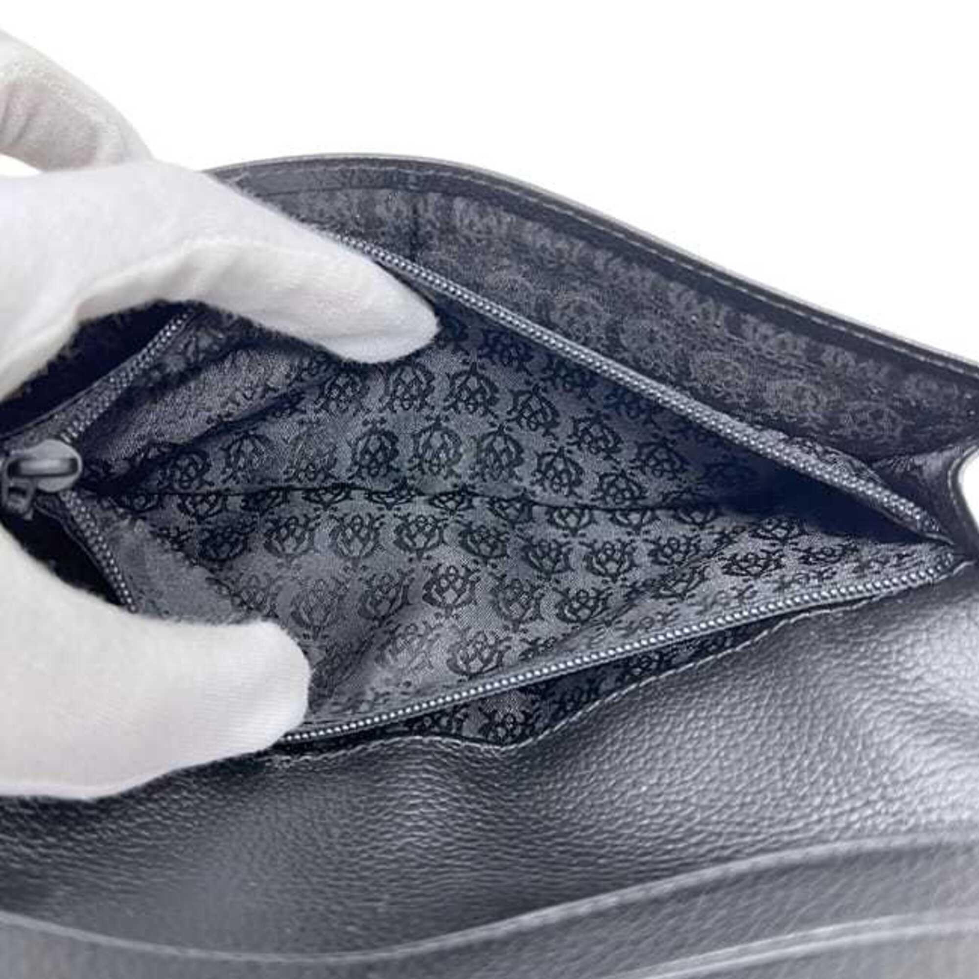 Dunhill Black Leather Long Wallet (Bi-Fold) (Pre-Owned)