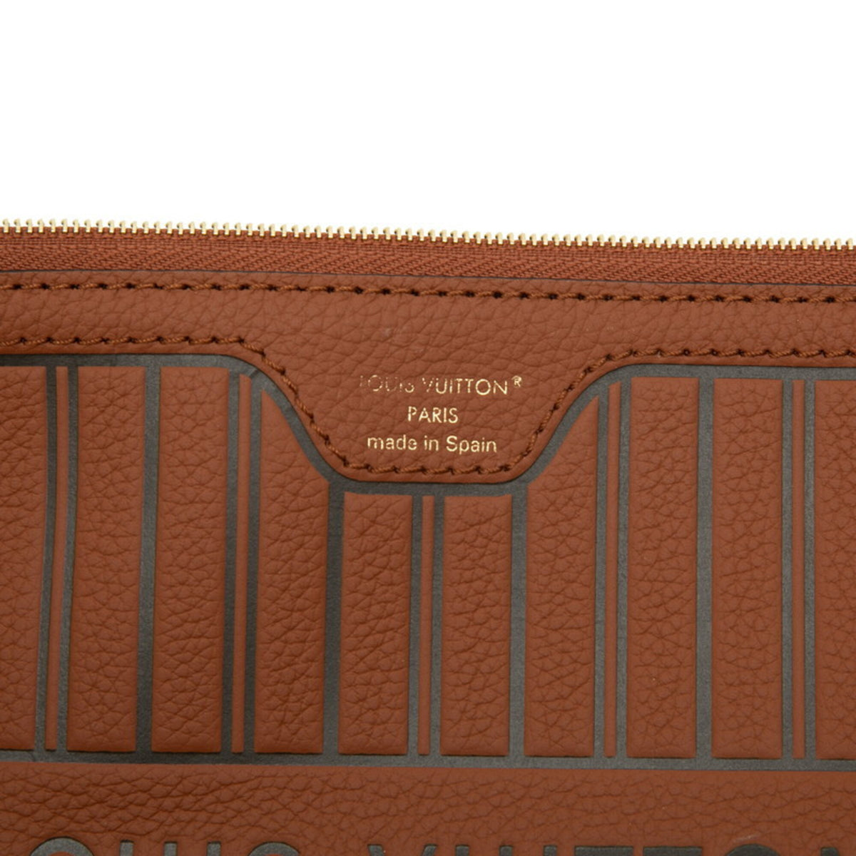 Louis Vuitton Brown Pvc Leather Handbag Pouch (Pre-Owned)