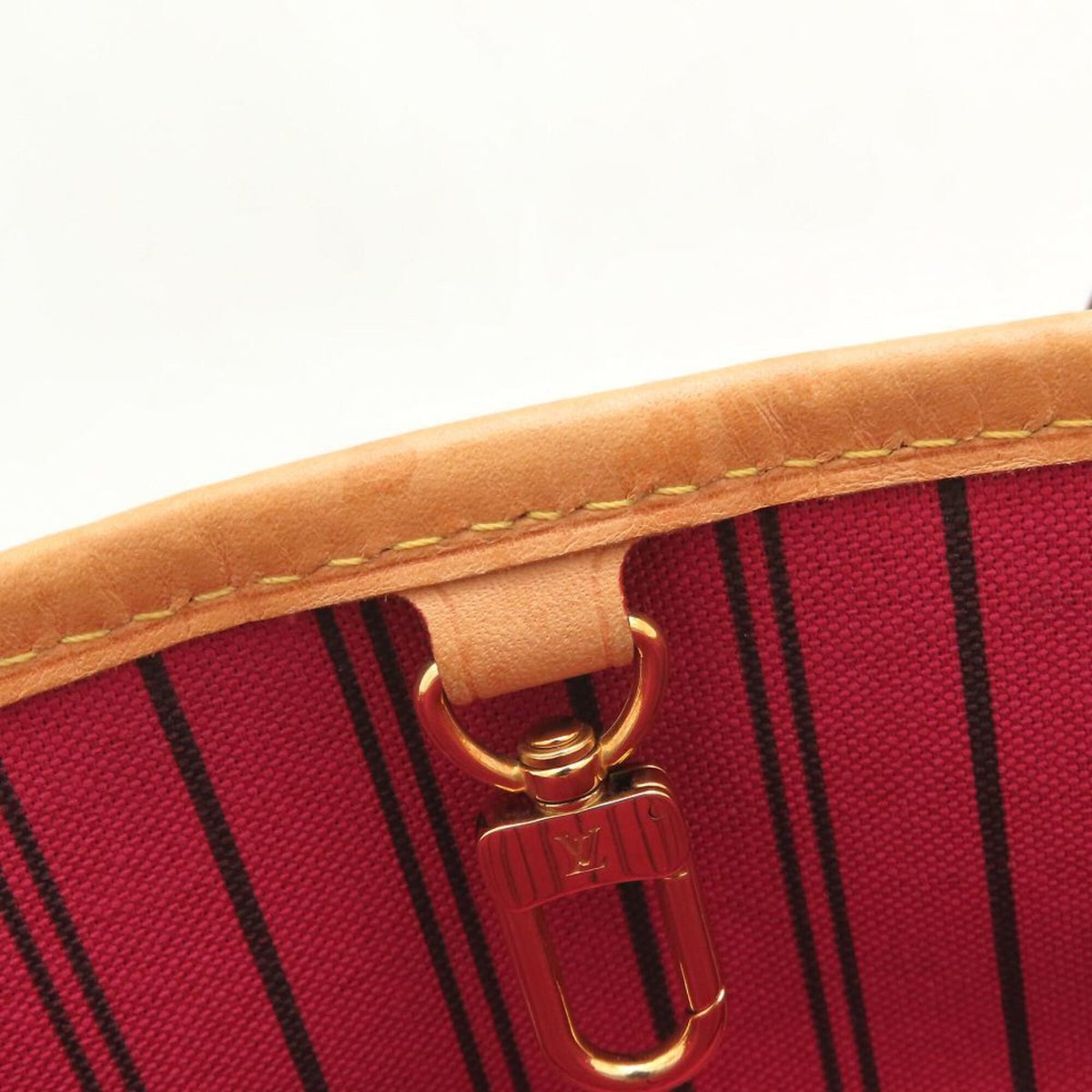 Louis Vuitton Monogram Brown Fuchsia Monogram Tote Bag (Pre-Owned)