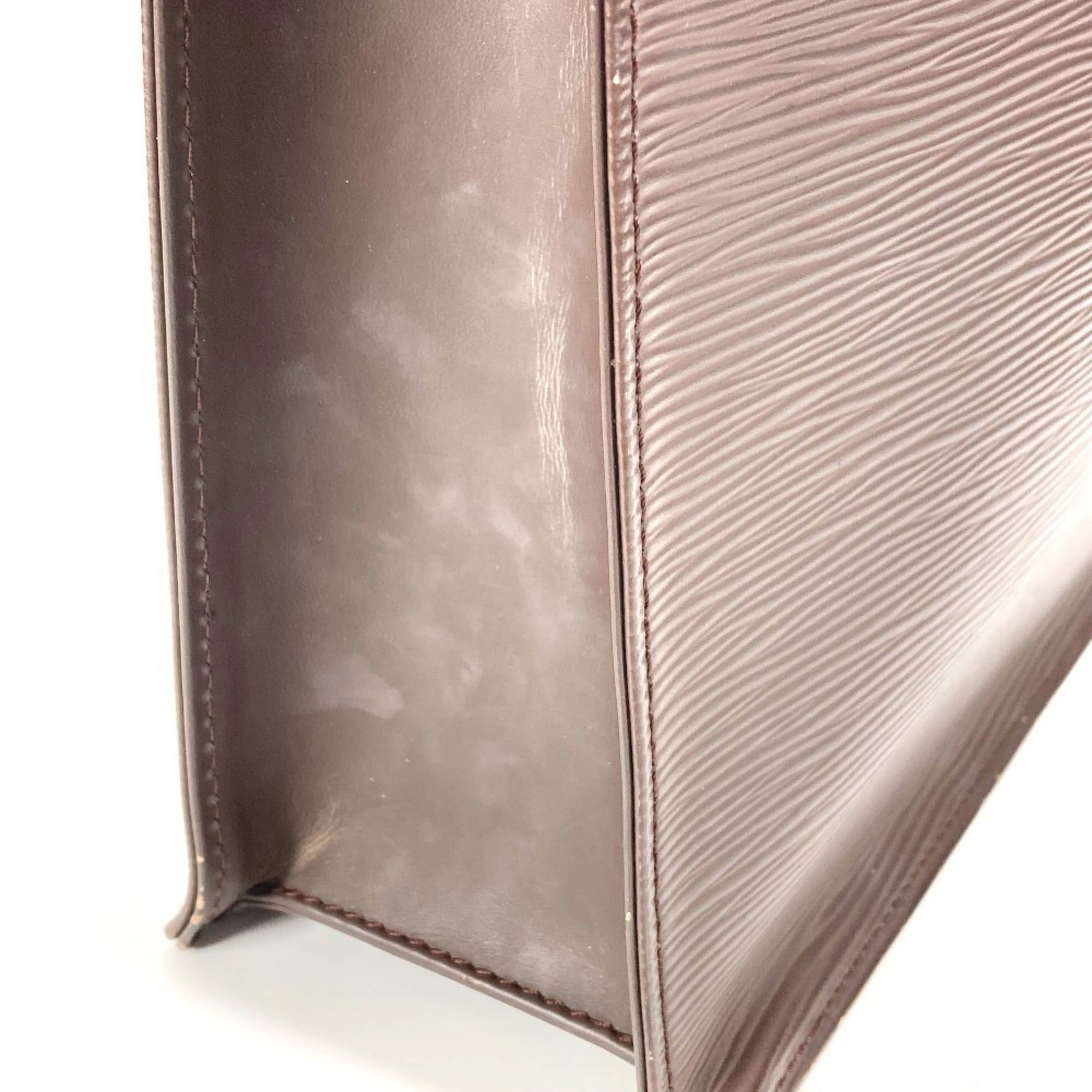 Louis Vuitton Epi Brown Moka Epi Leather Handbag Tote Bag (Pre-Owned)