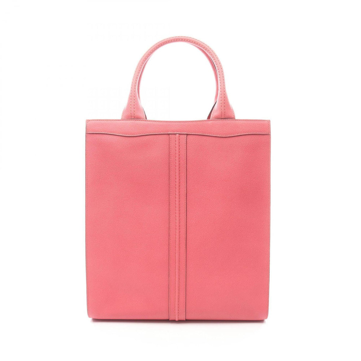 Valextra Pink Leather Handbag Tote Bag (Pre-Owned)