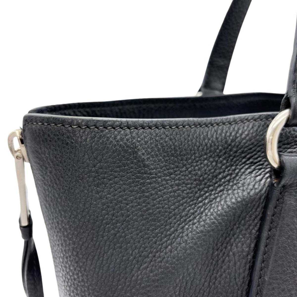 Prada Black Leather Tote Bag (Pre-Owned)