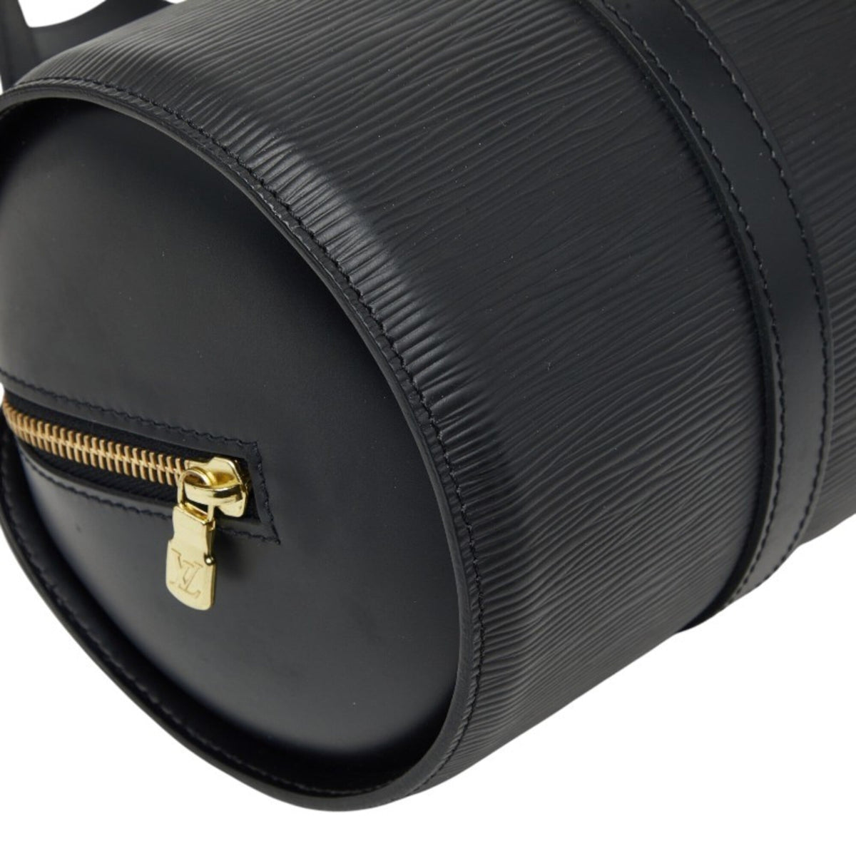 Louis Vuitton Black Noir Leather Handbag Pouch (Pre-Owned)