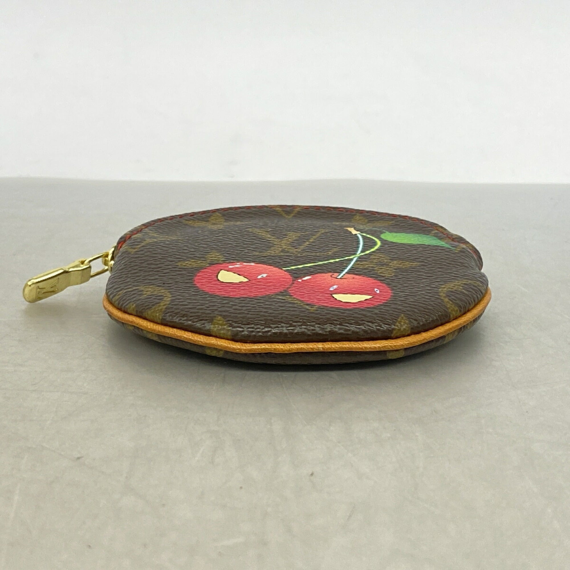 Louis Vuitton Brown Red Color Coin Purse/Coin Case (Pre-Owned)