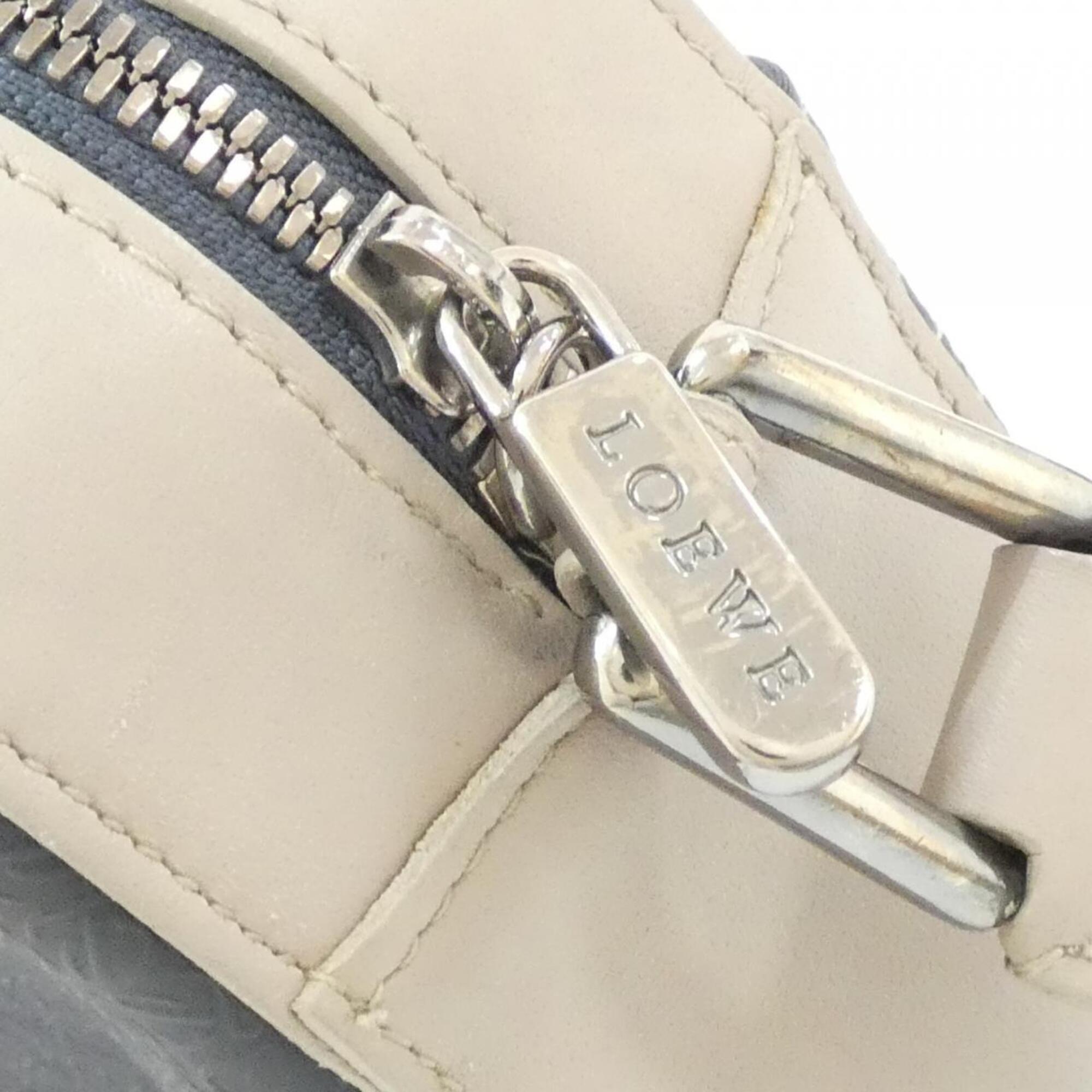 Loewe Gray Navy Pvc Vinyl Pouch Shoulder Bag (Pre-Owned)