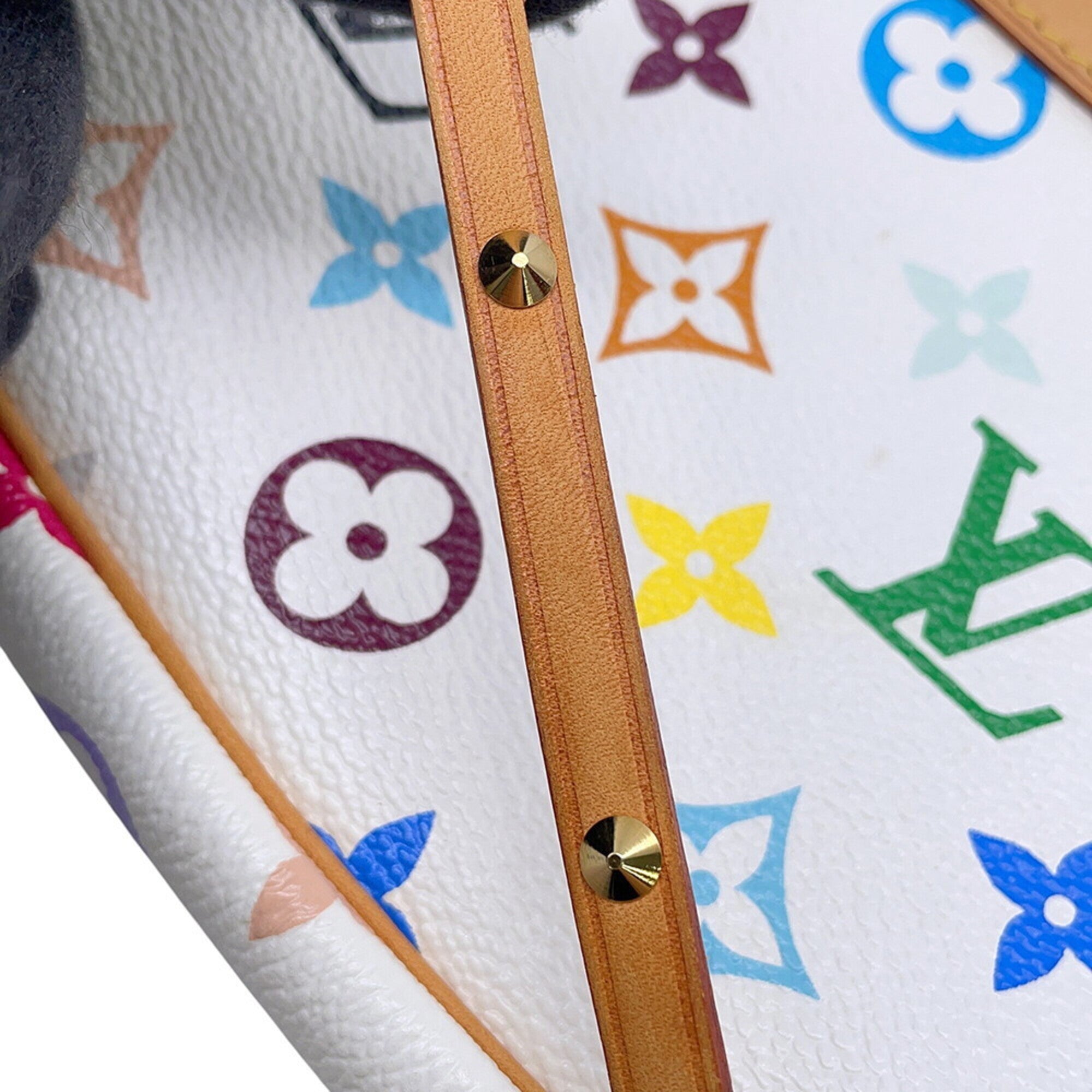 Louis Vuitton Blanc Monogram Multicolore Handbag Pouch (Pre-Owned)