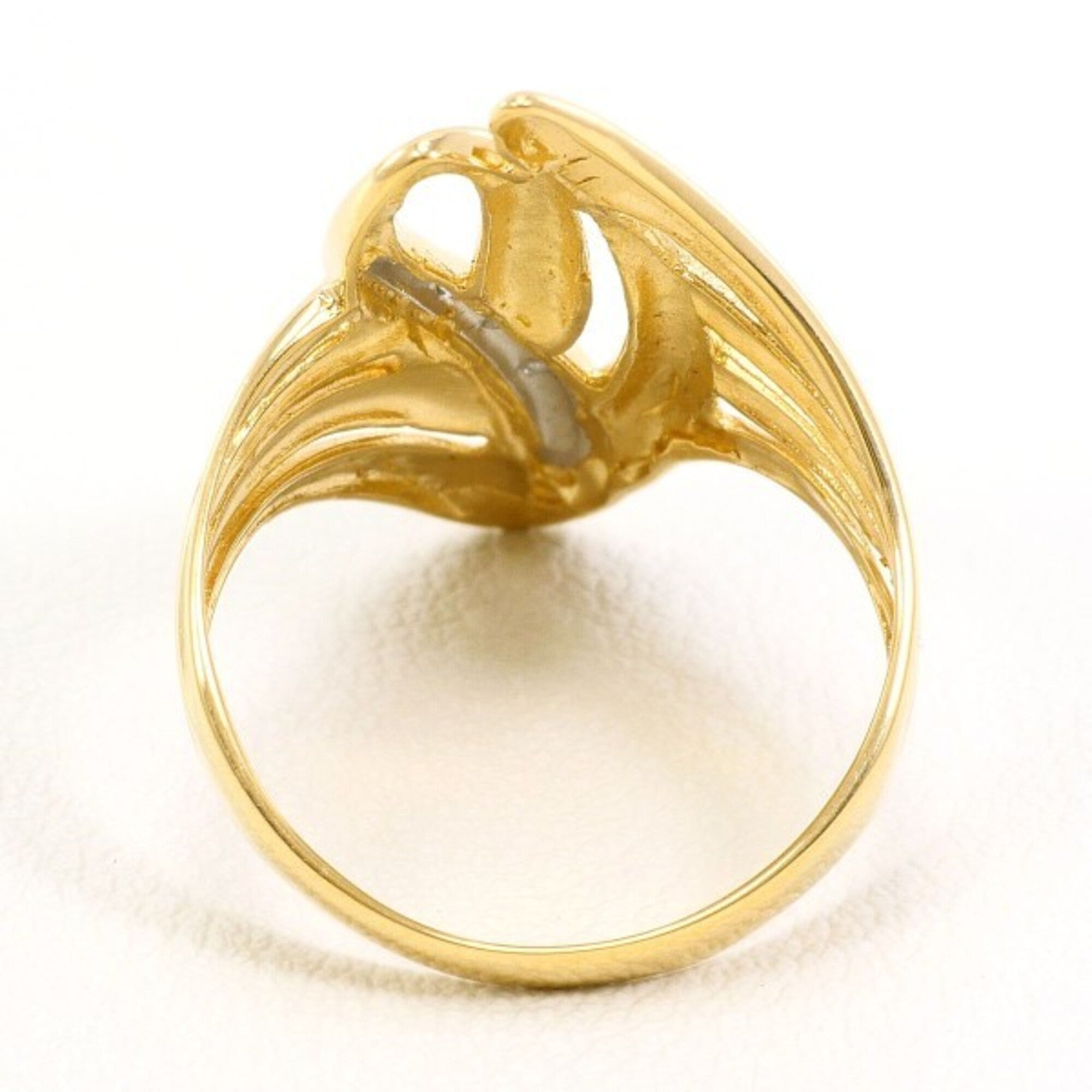 Unbranded Platinum Yellow Gold Yellow Gold (18K) Platinum 900 Band Ring (Pre-Owned)