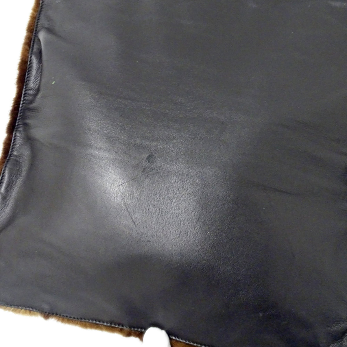 Loewe Brown Fur Leather Handbag Tote Bag (Pre-Owned)