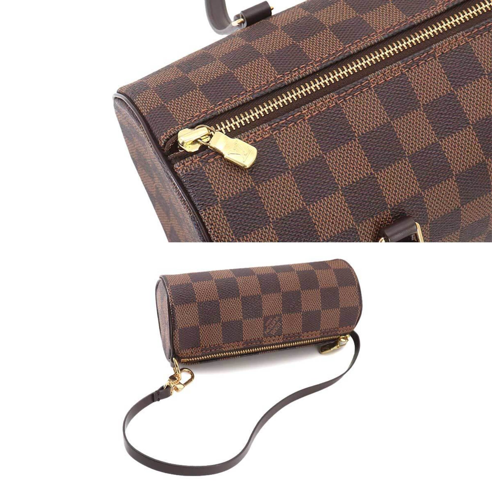 Louis Vuitton Brown Damier Canvas Ebene Damier Canvas Handbag Pouch (Pre-Owned)
