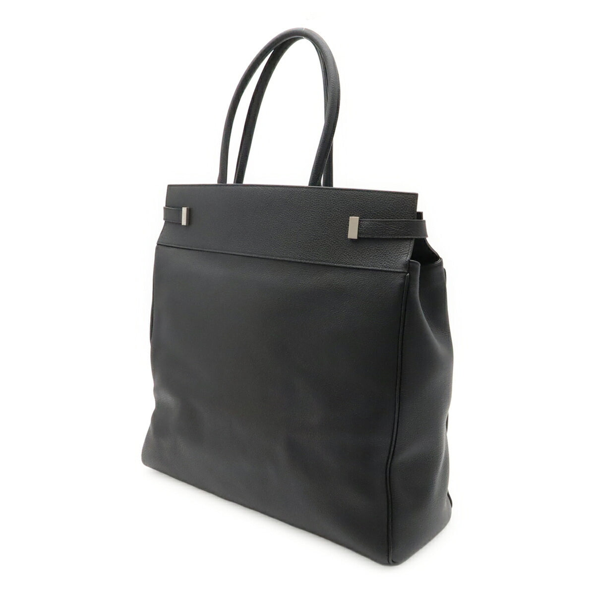 Yves Saint Laurent Black Leather Tote Bag (Pre-Owned)