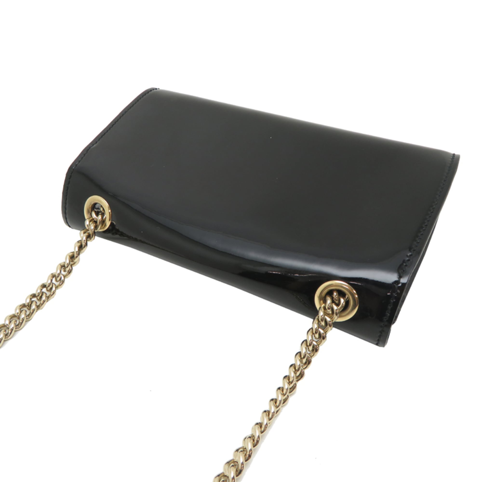 Gucci Black Patent Leather Shoulder Bag (Pre-Owned)