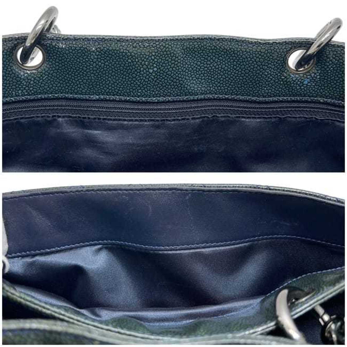 Chanel Green Patent Leather Tote Bag (Pre-Owned)