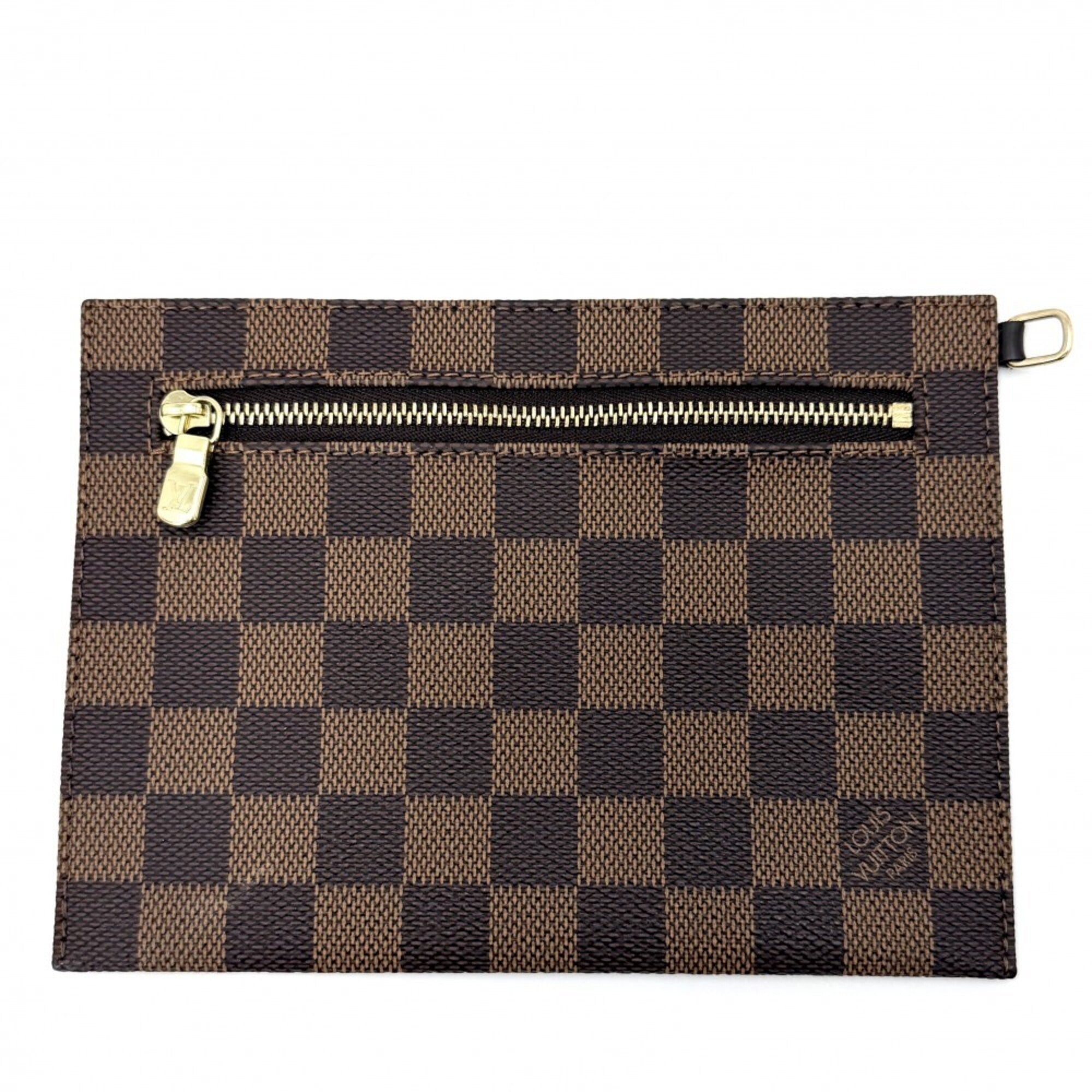 Louis Vuitton Brown Damier Canvas Handbag Pouch Tote Bag (Pre-Owned)