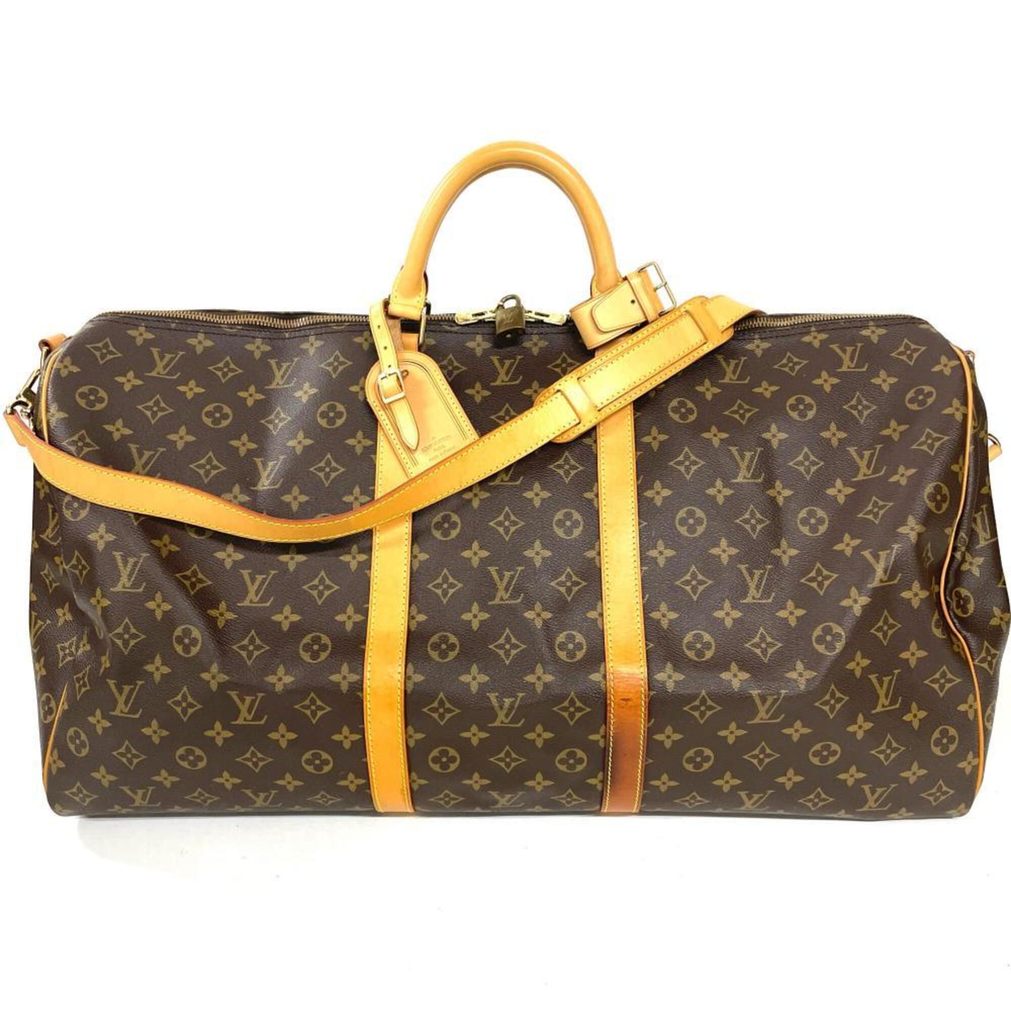 Louis Vuitton Brown Monogram Canvas Boston Bag (Pre-Owned)