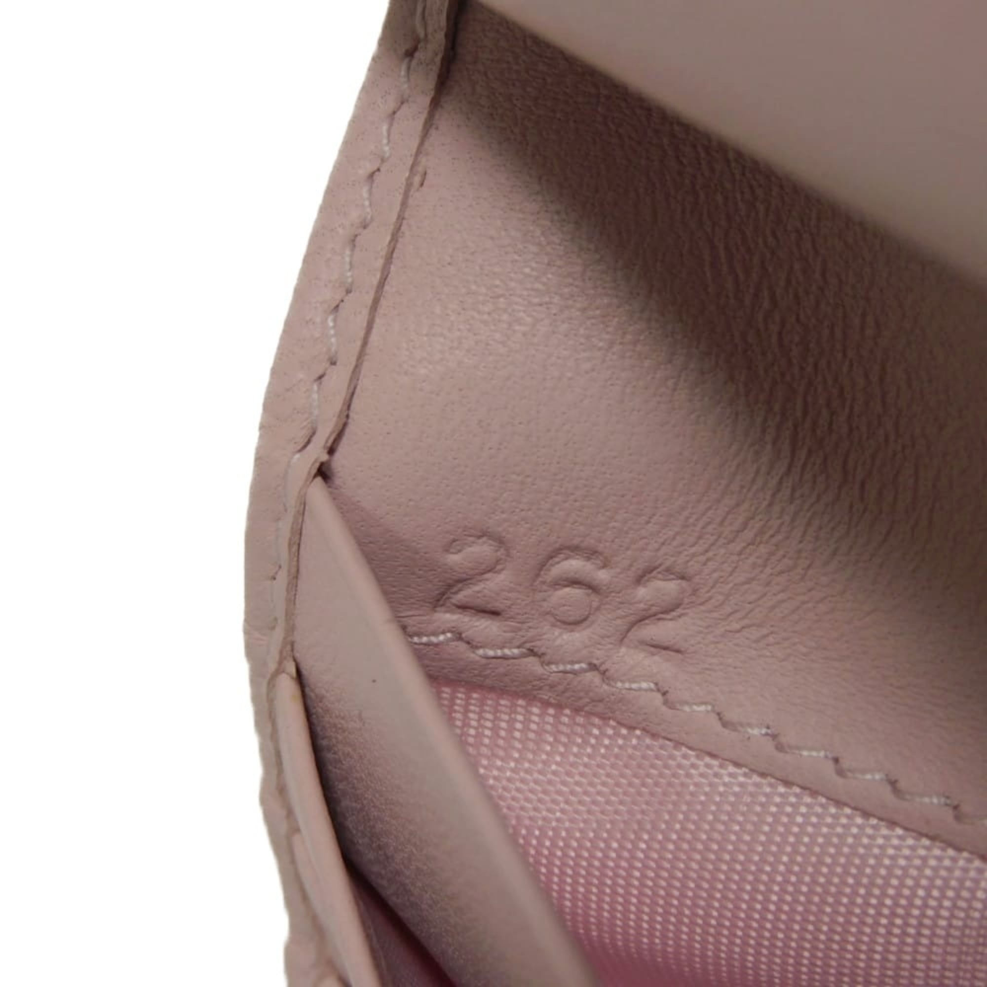 Miu Miu Pink White Leather Wallet (Bi-Fold) (Pre-Owned)