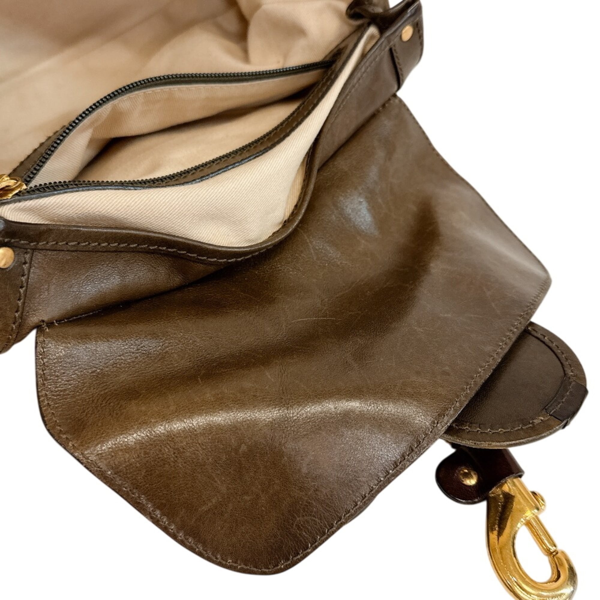 Chloé Brown Leather Handbag Tote Bag (Pre-Owned)