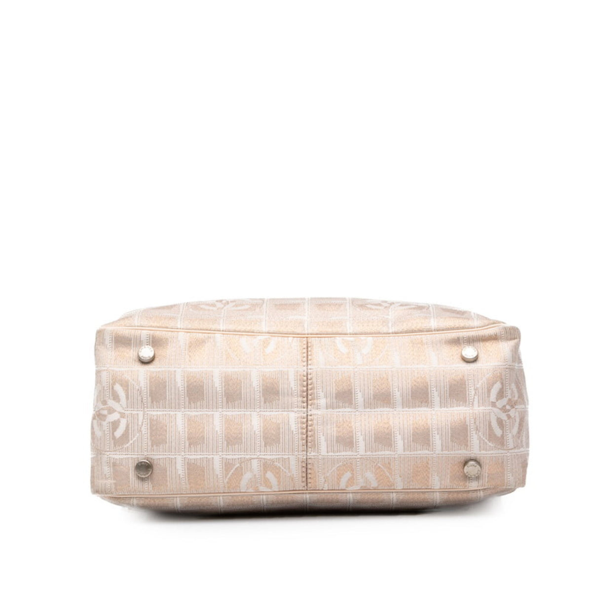 Chanel Pink Nylon Leather Shoulder Bag Tote Bag (Pre-Owned)