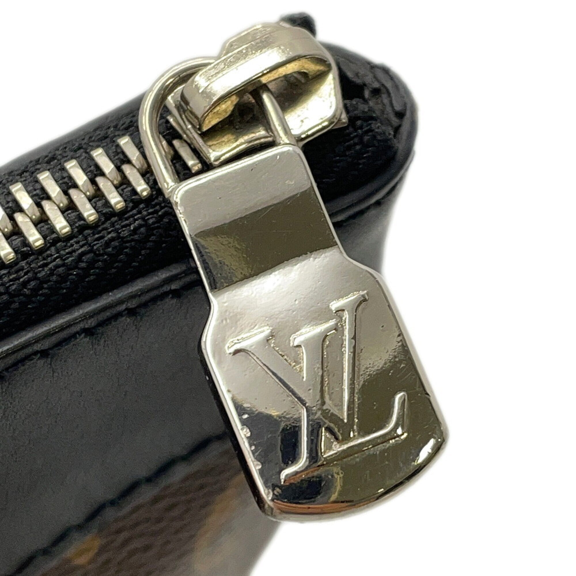 Louis Vuitton Monogram Macassar Black Noir Clutch Bag Handbag (Pre-Owned)