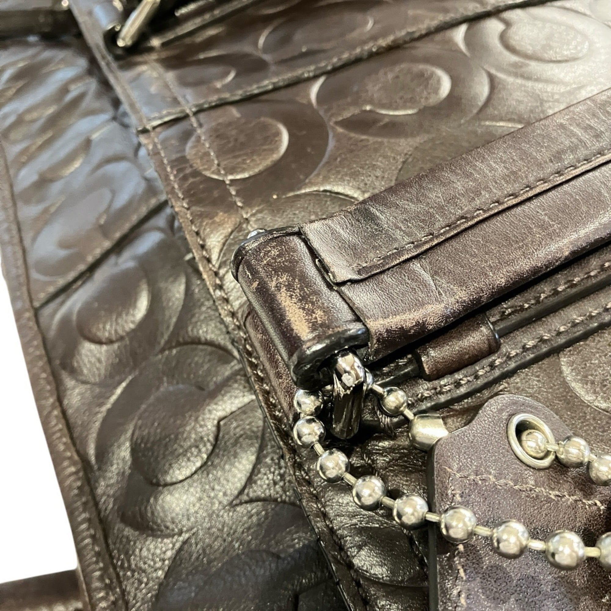 Coach Brown Leather Shoulder Bag (Pre-Owned)