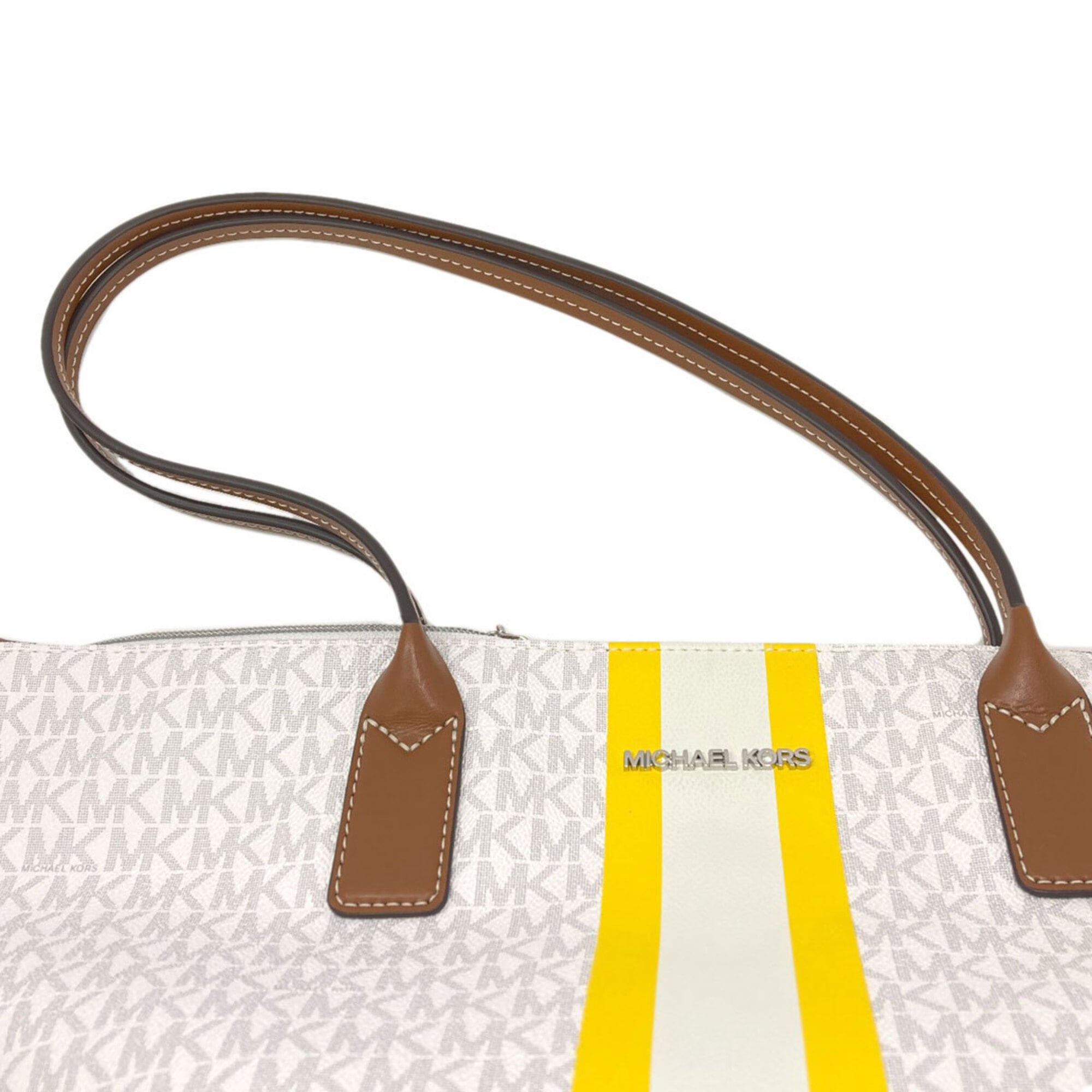 Michael Kors White Pvc Tote Bag (Pre-Owned)