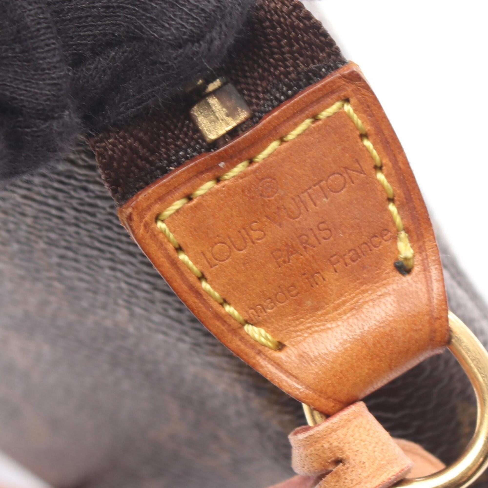 Louis Vuitton Brown Coated Canvas Leather Handbag (Pre-Owned)