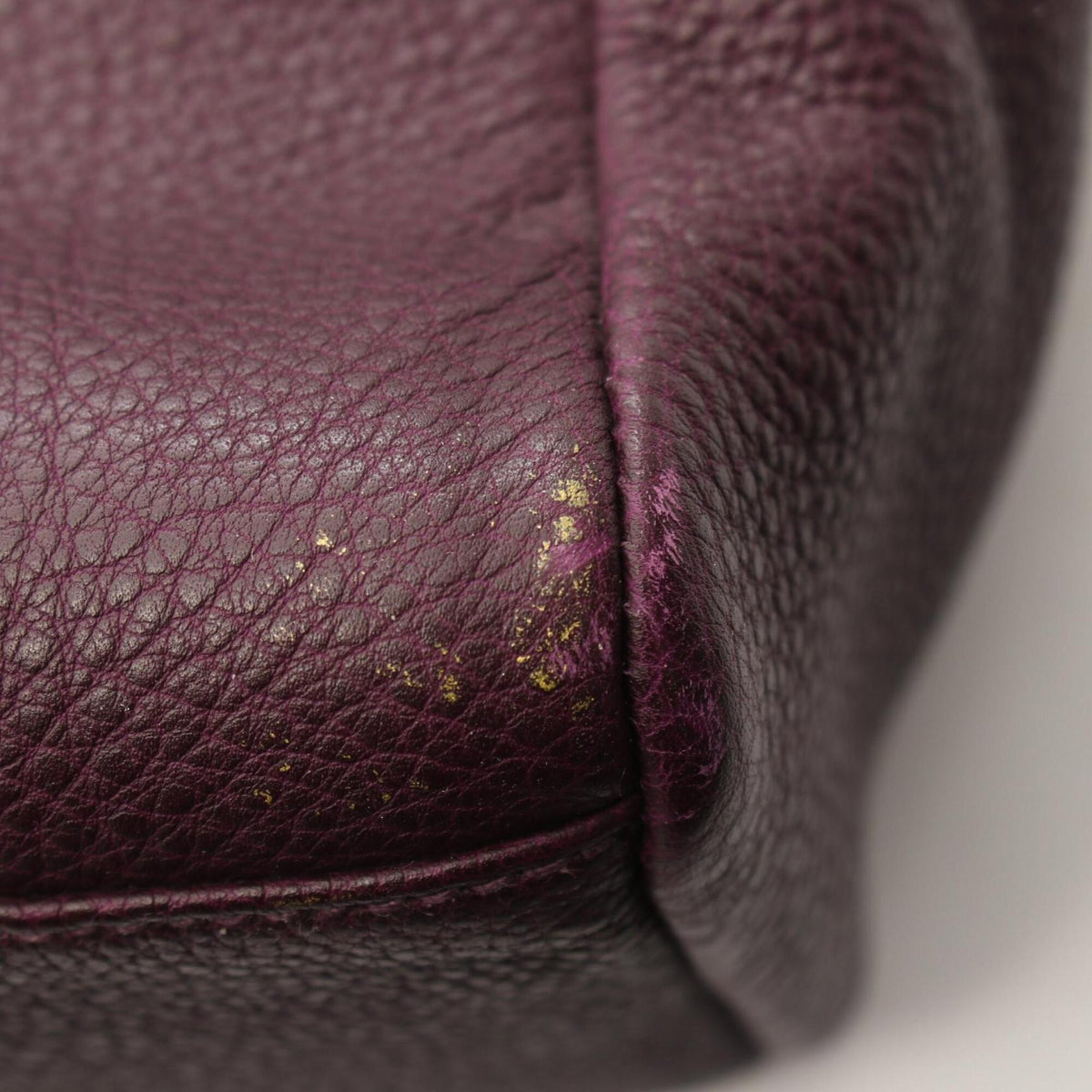 Hermes Purple Raisin Togo Leather Leather Handbag Tote Bag (Pre-Owned)