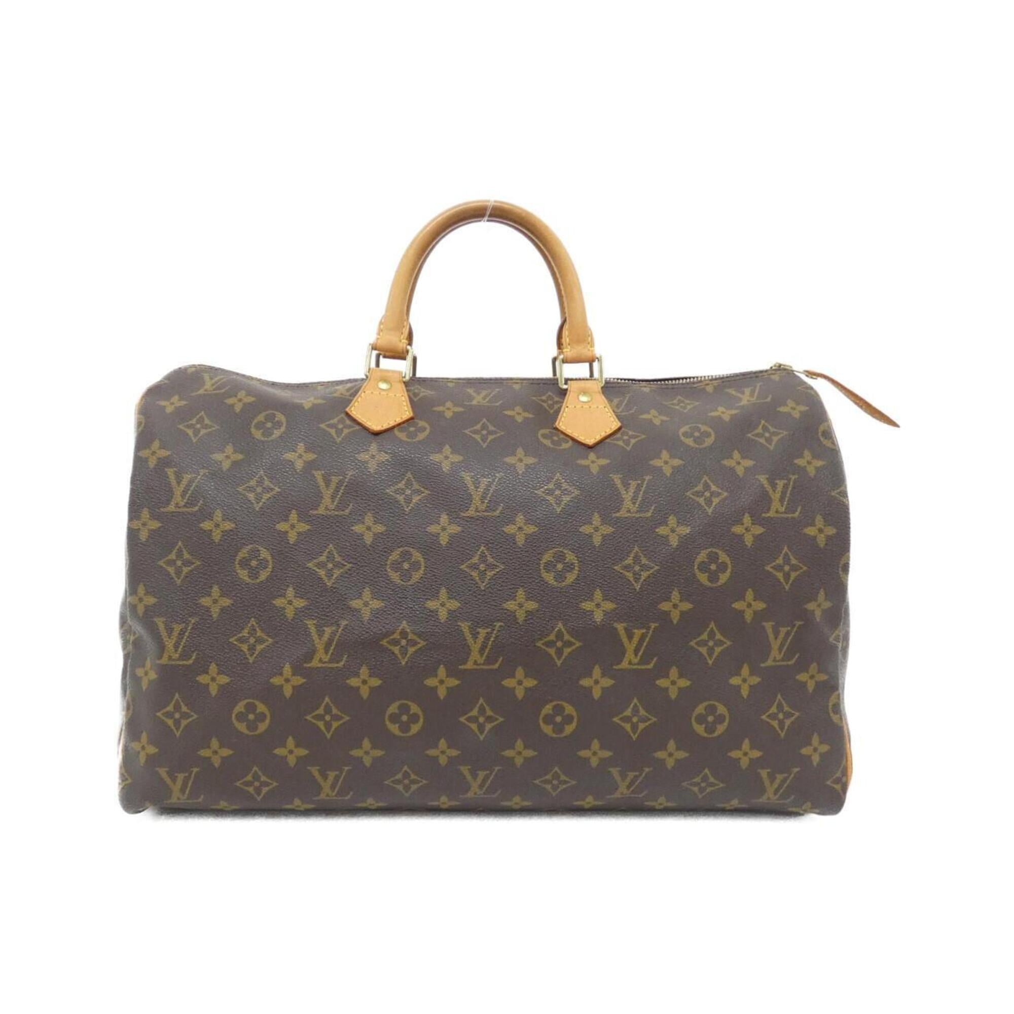 Louis Vuitton Marron Coated Canvas Boston Bag (Pre-Owned)