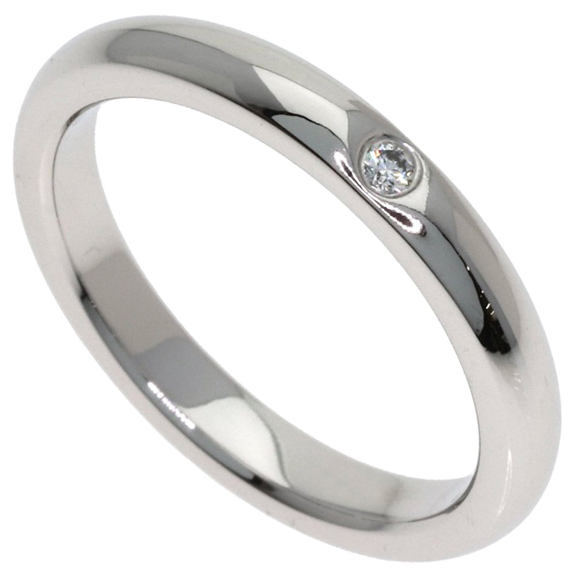 Tiffany Platinum Platinum 950 Band Ring (Pre-Owned)
