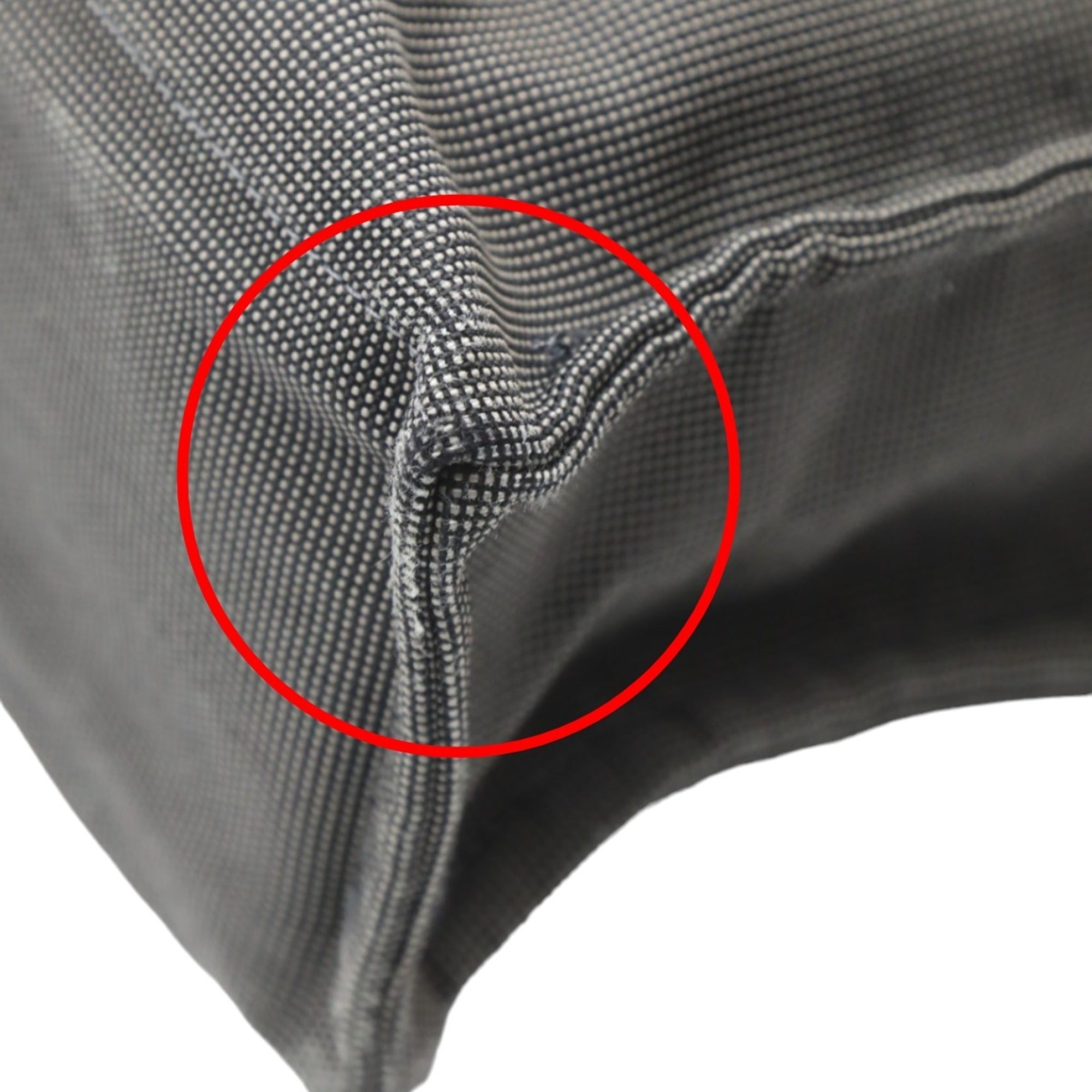 Hermes Her Line Gray Canvas Tote Bag (Pre-Owned)