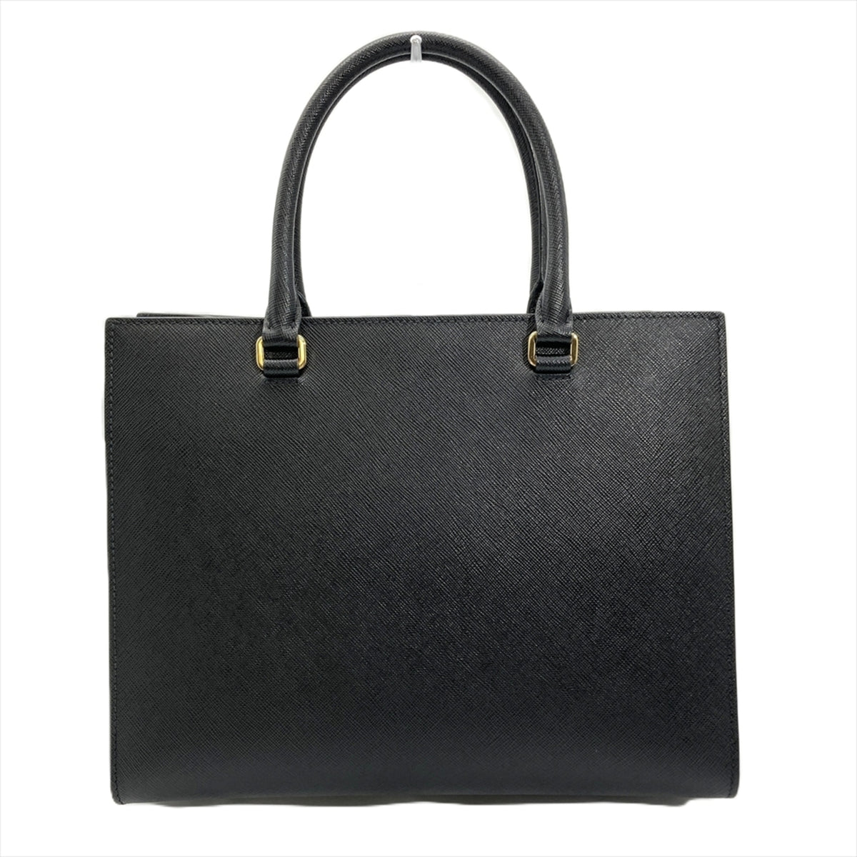 Prada Saffiano Black Saffiano Shoulder Bag (Pre-Owned)