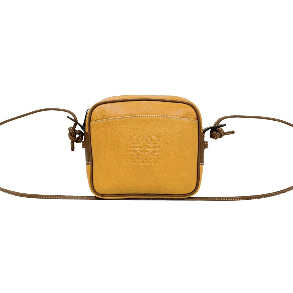 Loewe Brown Camel Leather Pochette Shoulder Bag (Pre-Owned)