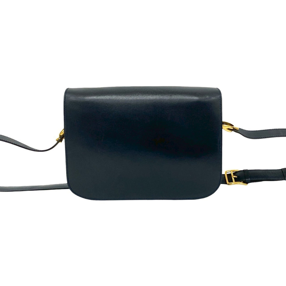 Celine Navy Leather Pochette Shoulder Bag (Pre-Owned)