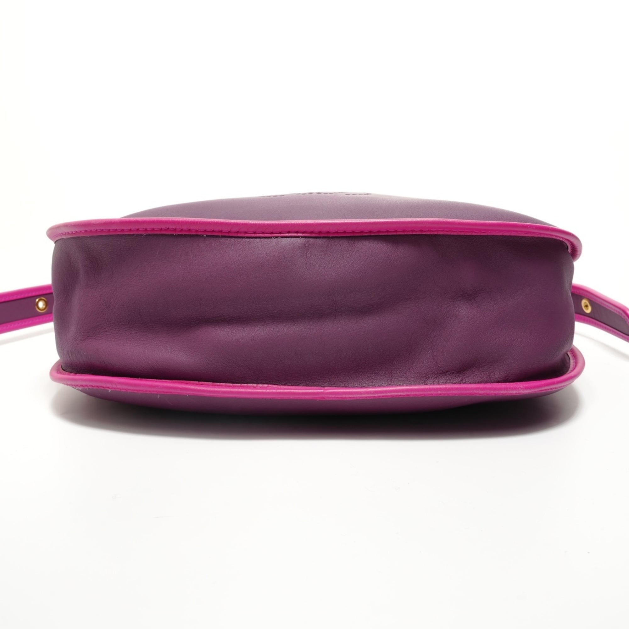 Loewe Purple Leather Shoulder Bag (Pre-Owned)