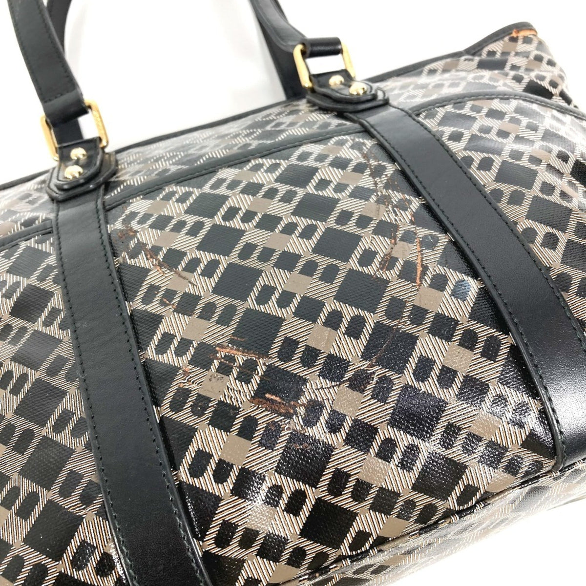 Bally Black Pvc Tote Bag (Pre-Owned)